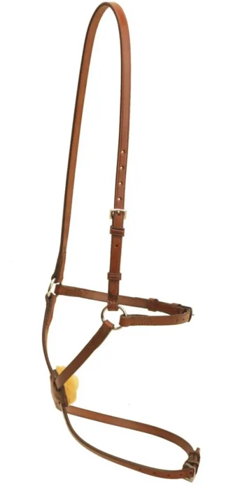 New TORY LEATHER Company Figure-8 Noseband With Stainless Steel Rings
