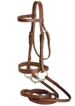Fashion TORY LEATHER Company Oversize Fox Hunt Bridle With Laced Reins