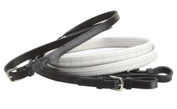 Sale TORY LEATHER Company Rubber Grip Leather Reins With Buckle Ends