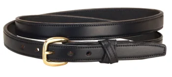Outlet TORY LEATHER Crossed Keeper Belt With Brass Buckle