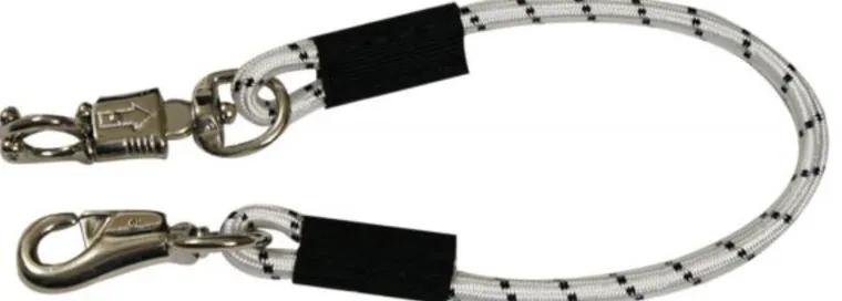 tqaTtVfP_0.webp Fashion SHILOH STABLES TACK 24" Bungee Trailer Tie White/Black