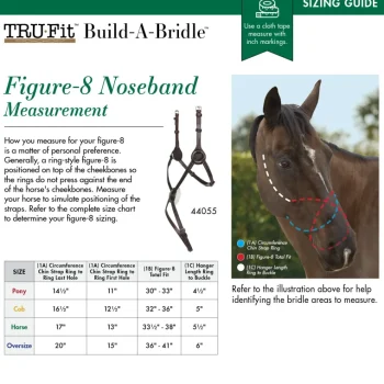 Sale KINGS INTERNATIONAL TRU-Fit™ Build-A-Bridle™ Figure-8 Noseband Chocolate