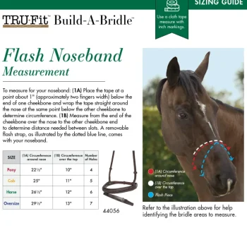 Hot KINGS INTERNATIONAL TRU-Fit™ Build-A-Bridle™ Flash Noseband Chocolate