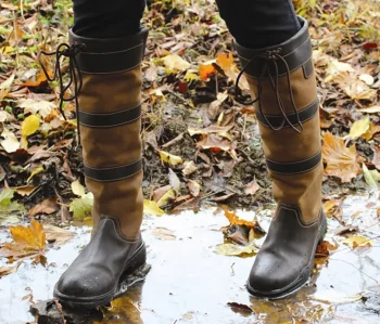 Online JPC EQUESTRIAN TuffRider® Ladies’ Lexington Waterproof Tall Country Boots Chocolate/Fawn