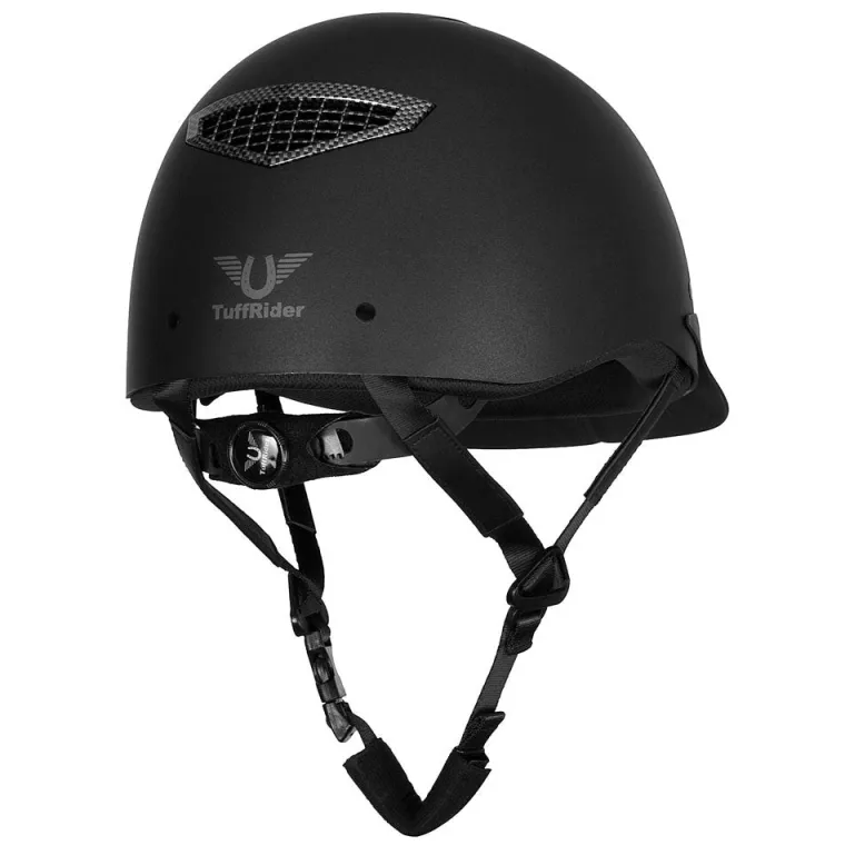 tuffrider-starter-helmet-with-rZgiOQmh-4.webp Best JPC EQUESTRIAN TuffRider® Starter Helmet With Carbon Fiber Grill Black