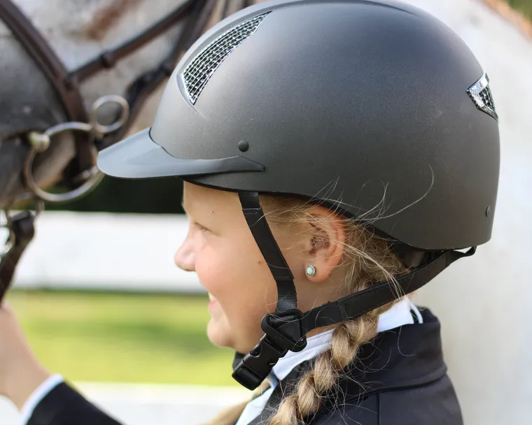 tuffrider-starter-helmet-with-rZgiOQmh-7.webp Best JPC EQUESTRIAN TuffRider® Starter Helmet With Carbon Fiber Grill Black