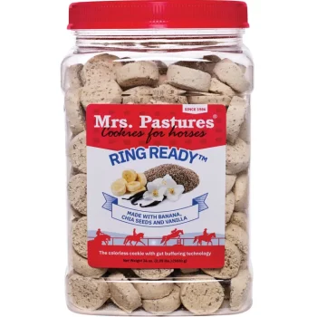 New ANIMAL HEALTH INT Mrs. Pastures Cookie – 36 oz Jar Ring Ready