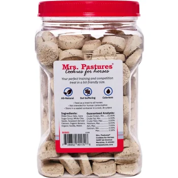New ANIMAL HEALTH INT Mrs. Pastures Cookie – 36 oz Jar Ring Ready