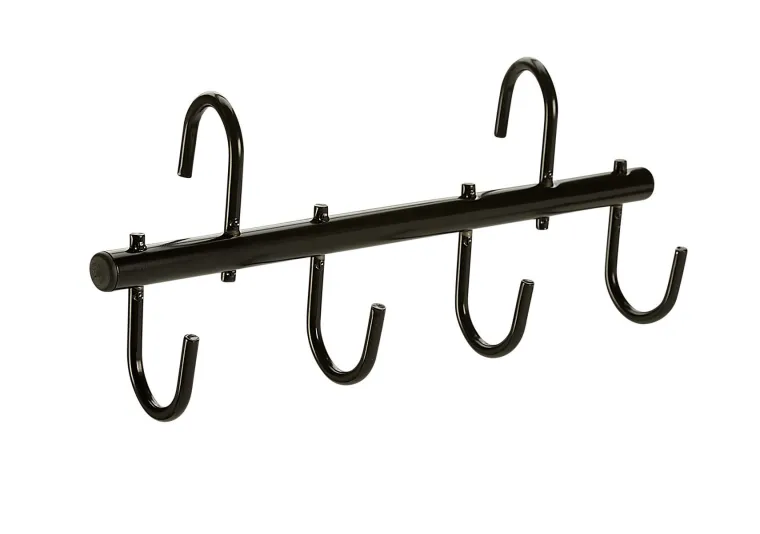 unzpKHGs_0.webp Outlet KING YOUNG Collapsible 4-Hook Tack Rack Black