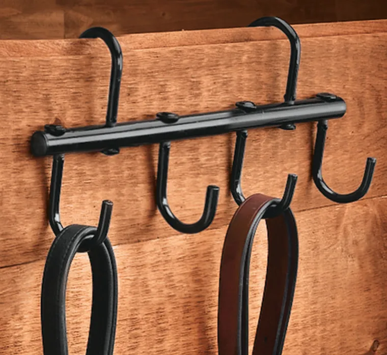 unzpKHGs_1.webp Outlet KING YOUNG Collapsible 4-Hook Tack Rack Black