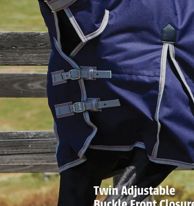 weatherbeeta-comfitec-essentia-NorkFlFT-1.webp Best WEATHERBEETA ® ComFiTec™ Essential Standard Neck Heavyweight Turnout Navy/Silver/Red