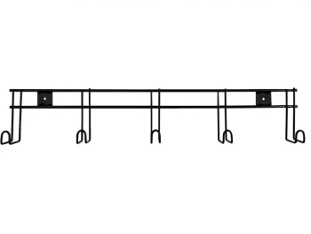Discount SHILOH STABLES TACK 5-Hook Wall-Mount Tack Bar Black