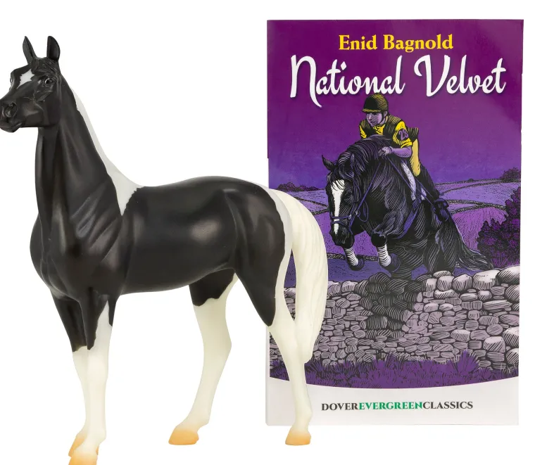 ydGJkCKf_0.webp Outlet REEVES INTERNATIONAL Breyer® National Velvet Horse & Book Set