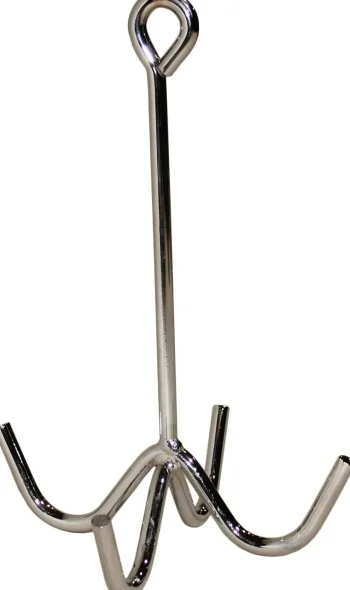 Online KING YOUNG Four-Prong Chrome Metal Tack Hook Grey