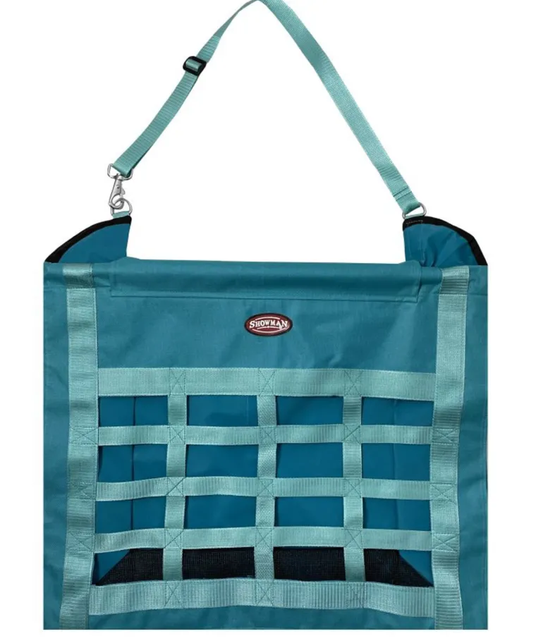 zxhJCAmy_4.webp Fashion SHILOH STABLES TACK Showman® Slow Feed Hay Bag